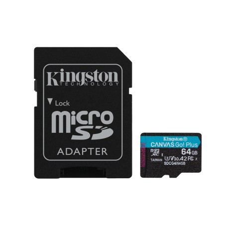 "Kingston Technology 64GB microSDXC Canvas Go Plus Gen4 200MB/s A2 U3 V30 - Fast, Reliable Storage for Your Devices!"